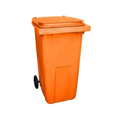 Plastová nádoba na odpad ELKOPLAST 240 l - oranžová C