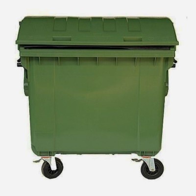Plastový kontajner 1100 l na triedený odpad, zelený