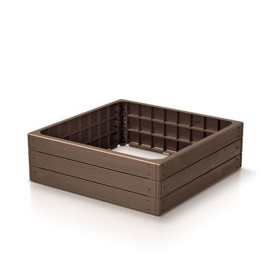 Vyvýšený záhon BASE WOODY, dĺžka 75,6 cm, tehlová