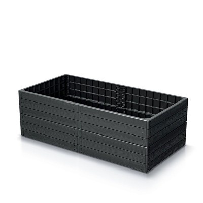Vyvýšený záhon BASE WOODY, dĺžka 149,2 cm, antracit