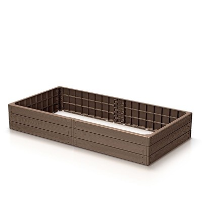Vyvýšený záhon BASE WOODY, dĺžka 149,2 cm, tehlová