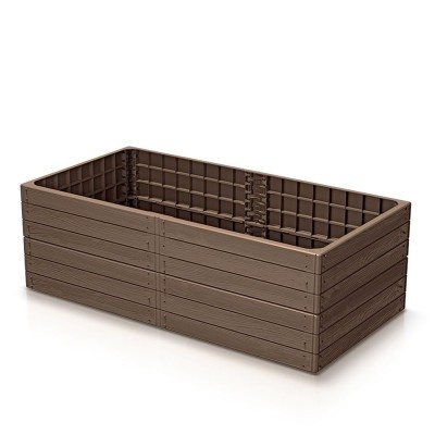 Vyvýšený záhon BASE WOODY, dĺžka 149,2 cm, tehlová