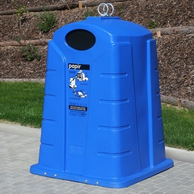 Polyethylenový kontajner na triedený odpad, papier, typ P