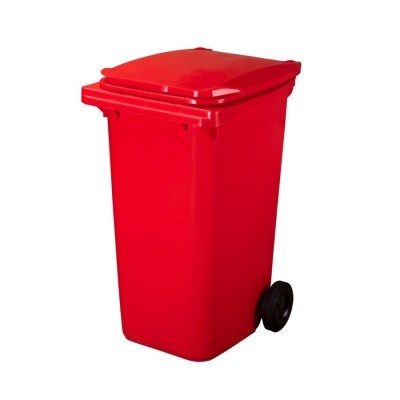 Plastová nádoba na odpad  ELKOPLAST 240 l - červená C
