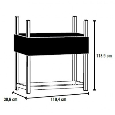 Drevník SHELTERLOGIC 1,2 m III